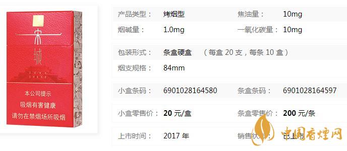 黃金葉宋城紅硬盒多少錢(qián) 黃金葉宋城煙價(jià)格表一覽